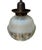 Vintage Halophane Hanging Pendant Light Fixtures - Pair For Sale - Image 4 of 10