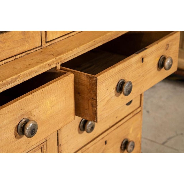 Antique English Georgian Pine Housekeepers Cabinet, 1820 For Sale - Image 12 of 18