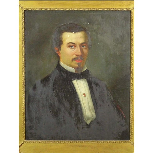 19thc Framed American Antique Portrait of Ralph LeFevre | Painted by C.L. Lewin Signed by artist 1896 Ralph LeFevre of New...
