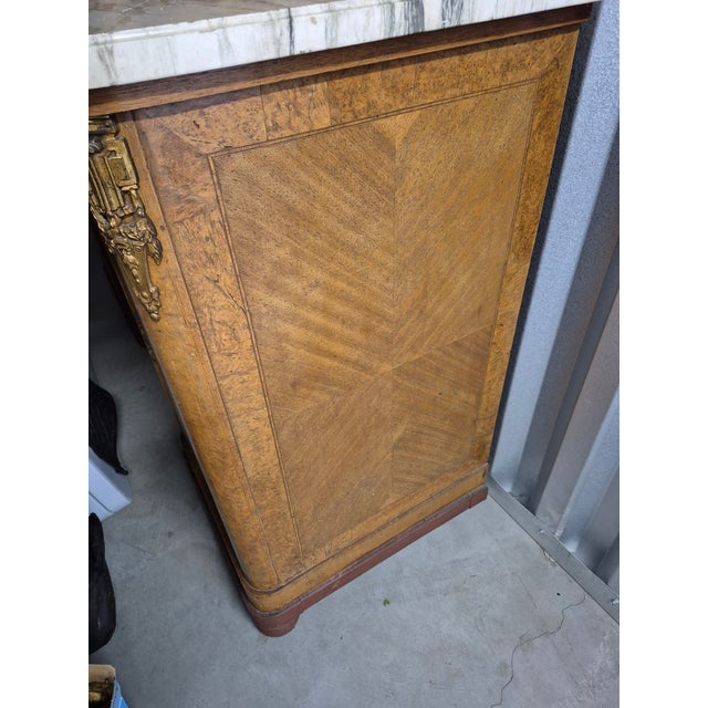 Early 20th Century French Bird's Eye Maple Buffet/Sideboard For Sale - Image 10 of 10
