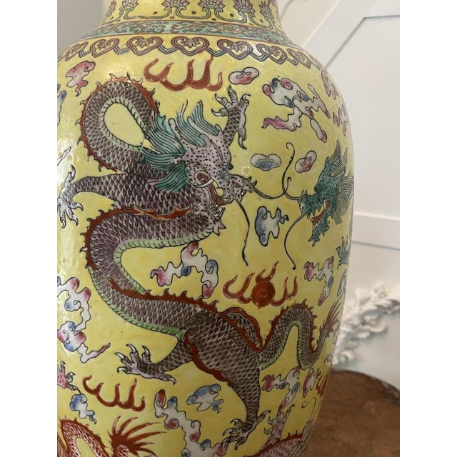 Large 19th Century Chinese Porcelain Vase Lamps, 1880s, Set of 2 For Sale - Image 15 of 18