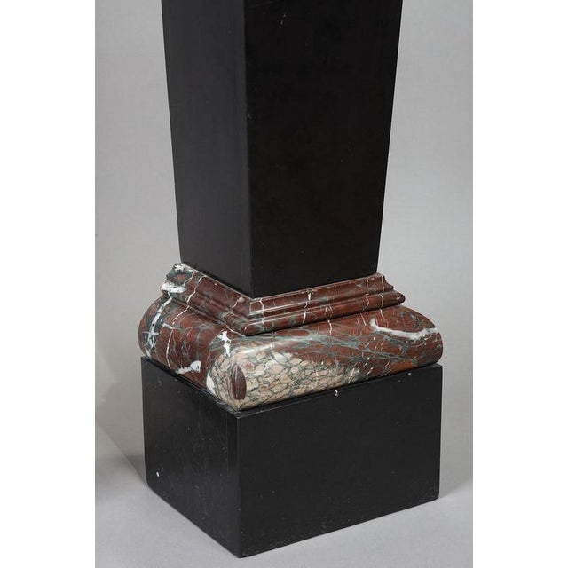Black and Red 19th Century Pedestals, 1880, Set of 2 For Sale - Image 15 of 18
