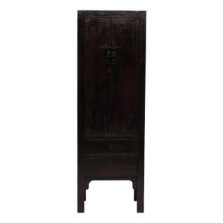 Chinese Slender Dowry Cabinet, C. 1900 For Sale