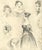 Walter Sneyd, Sheet of Caricature Portraits, Early 19th Century, Graphite Drawing For Sale - Image 5 of 5