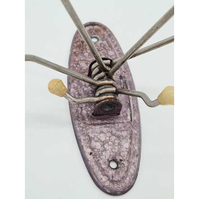 Modernist Wall Hook in Metal, 1950s-1960s For Sale - Image 4 of 10