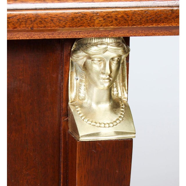 Wood French Empire Revival Ormolu Mounted Desk, 19th Century For Sale - Image 7 of 18
