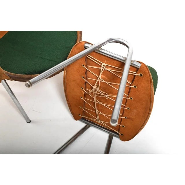 Brown Bo-360 Chair and Footstool by Erik Ole Jørgensen for Bovirke, 1953, Set of 2 For Sale - Image 8 of 9
