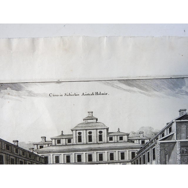 1691 Architectural Engraving of the Stockholm Courthouse For Sale - Image 4 of 5