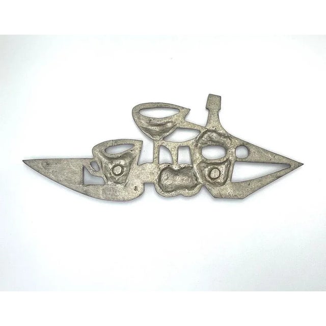 Mid-Century Czech Wall Relief, 1950s For Sale - Image 4 of 5