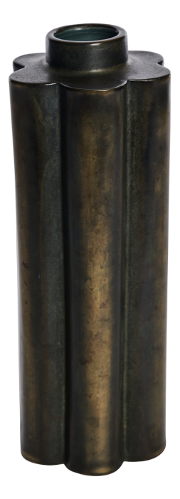 Swedish Ceramic Vase with Bronze Glaze from Gepe, 1930s