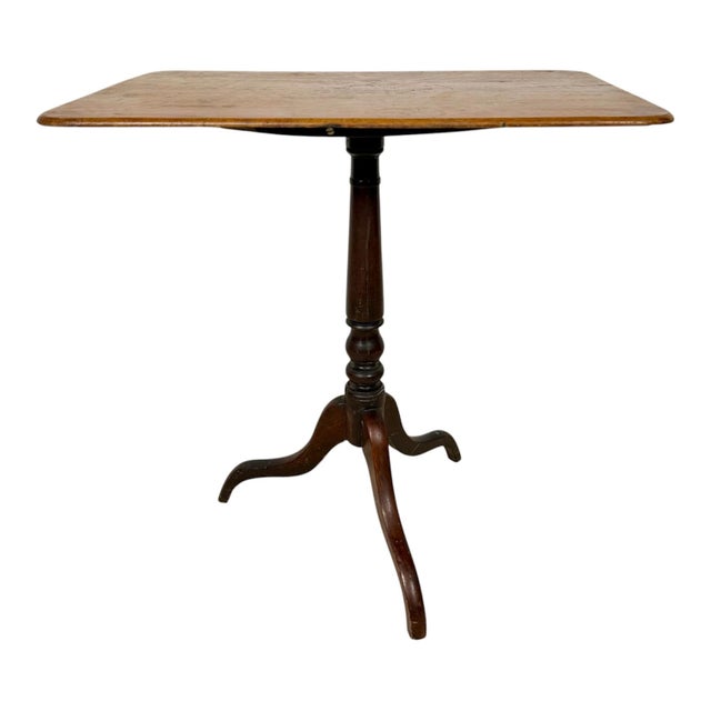 20th Century Spanish Rectangular-Top Side Table on Tripod Base, 1940 For Sale - Image 14 of 14