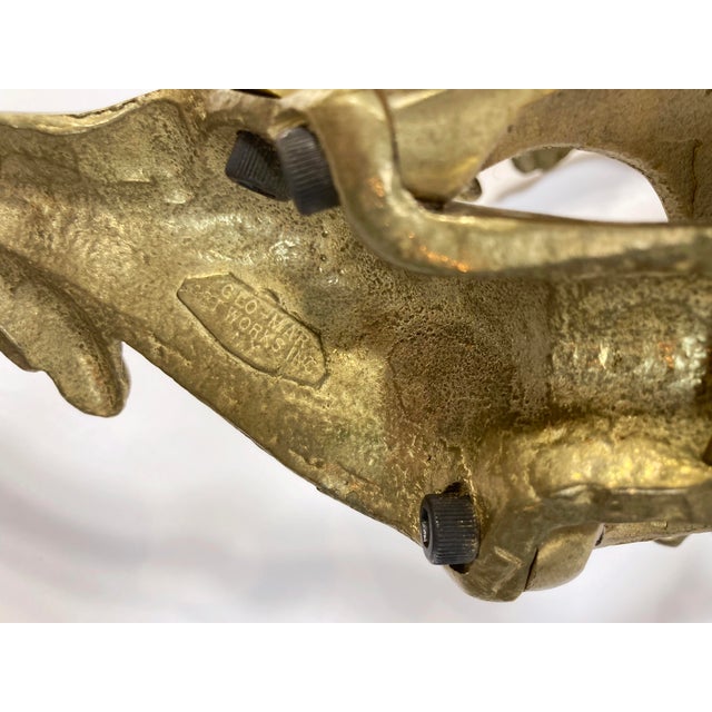 Early 20th C Louis XV Style Bronze Wall Candle Sconces, Pair For Sale In Kansas City - Image 6 of 6