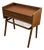 Vintage Danish Modern Teak Nightstand With String Shelf, Circa 1960's Mid Century For Sale