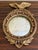 Brass Vintage American Federal Gold Chalkware Eagle Bullseye Convex Mirrors, Pair For Sale - Image 8 of 10