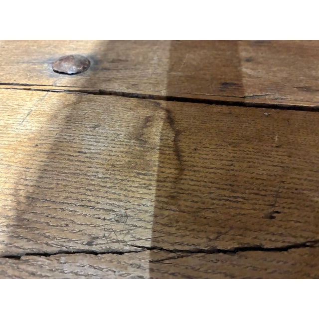 Vintage French Oak Trunk For Sale - Image 15 of 15