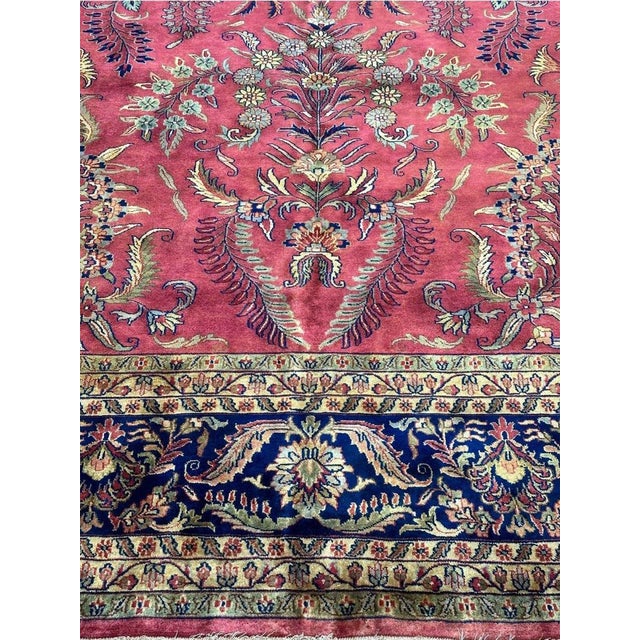 10x14 Persian Sarouk Style Area Rug - 502263 For Sale In Dallas - Image 6 of 12