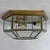 Vintage Hexagonal Brass Ceiling Lamp with Beveled Glass, 1970s For Sale - Image 4 of 10