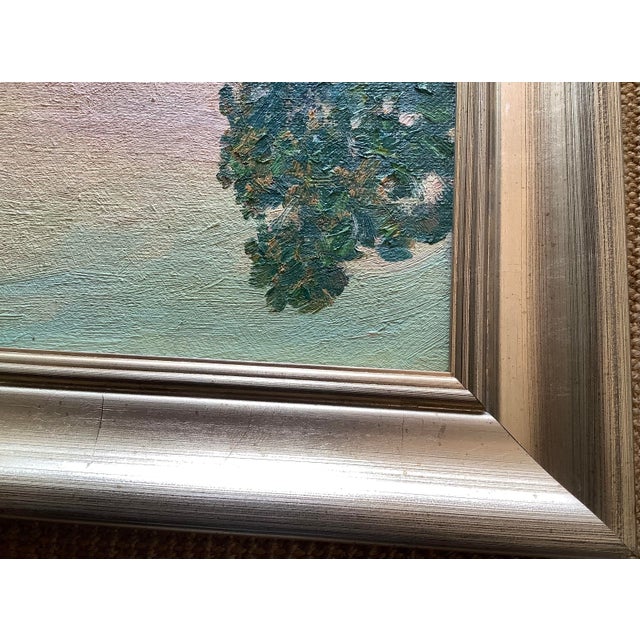 2000 - 2009 Modern Gary Ray Plein Air Oil Linen Wood Frame Signed California Landscape Painting For Sale - Image 5 of 18