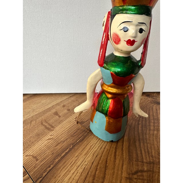 Up for consideration is a beautiful vintage Asian small movable hand painted doll. This would look lovely on display in...