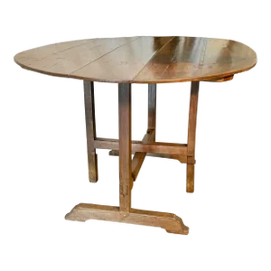 19th Century French Walnut Wine Tasting Table