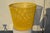 1970s Faux Basket Weave Yellow Plastic Wastebasket For Sale In Columbia, SC - Image 6 of 9
