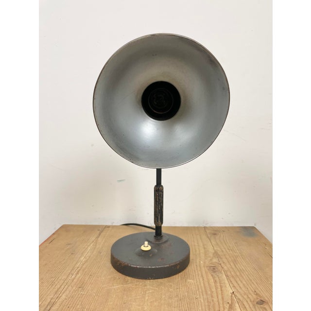Black Industrial Table Lamp from Siemens, 1930s For Sale - Image 9 of 16