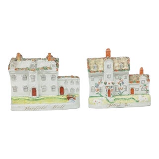 Staffordshire Infamous "Potash Farm" and "Stanfield Hall" Set of 2 For Sale