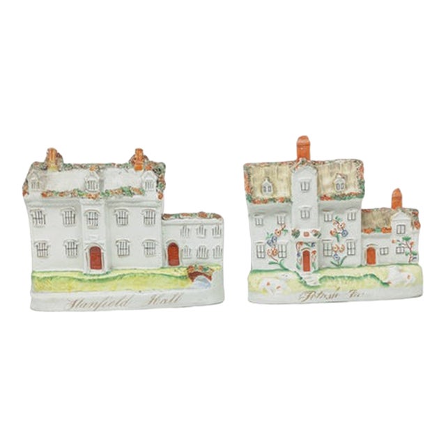 Staffordshire Infamous "Potash Farm" and "Stanfield Hall" Set of 2 For Sale