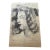 1951 Dimitrie Berea Vintage Sketch of a Young Woman Drawn in Venice, Italy For Sale