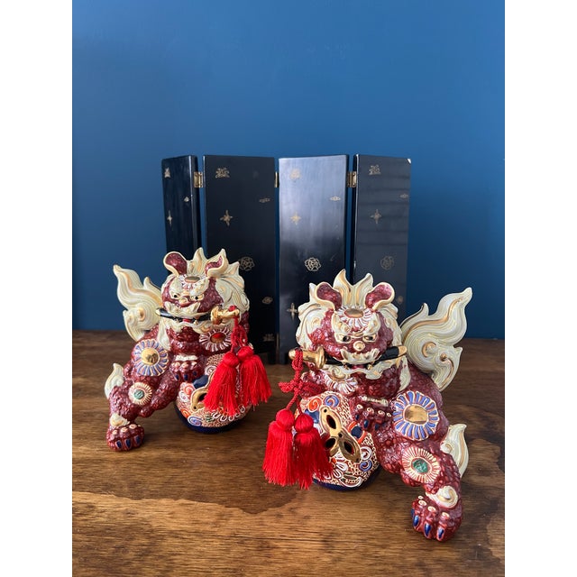 Pair of Vintage Foo Dog / ShiShi Guardian Lions For Sale In New York - Image 6 of 18