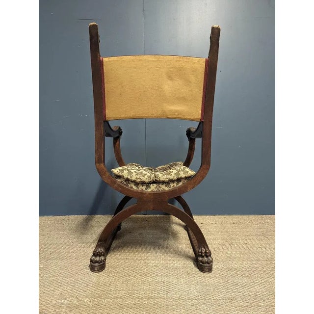 Set of Renaissance Style Armchairs in Walnut For Sale - Image 5 of 10