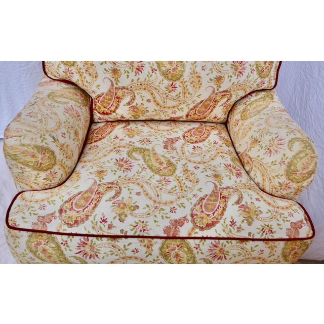 English Thomasville Furniture English Arm Chairs - A Pair For Sale - Image 3 of 4