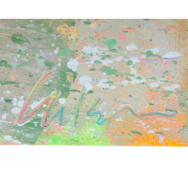 1985 “Fog in the Piedmont” Acrylic Diptych Painting on Paper by Harry Hilson For Sale - Image 4 of 10