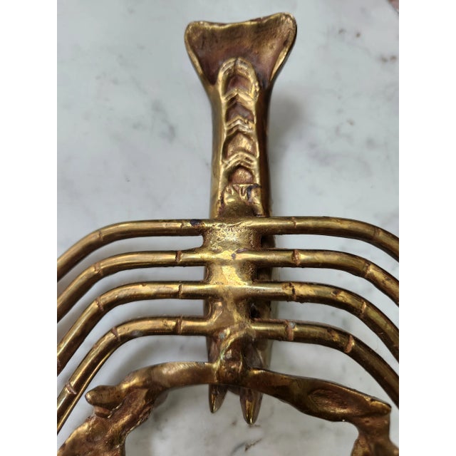 Vintage Solid Brass Crustacean Lobster Paper Weight Coastal Décor For Sale - Image 12 of 12