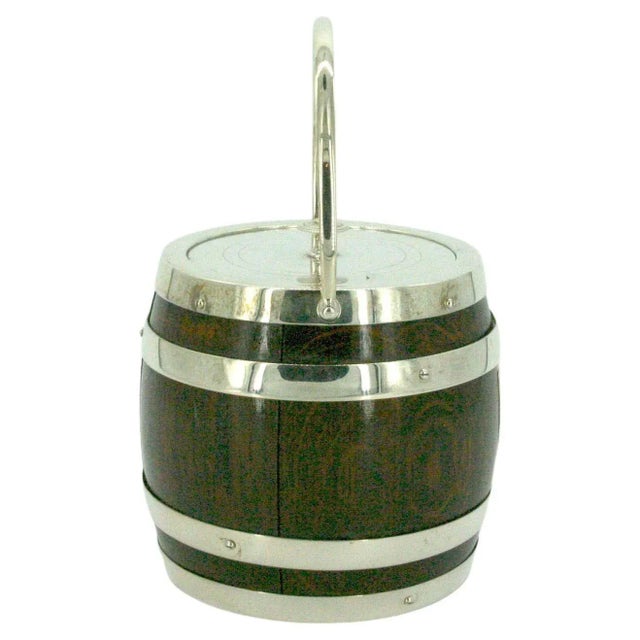 Wood 19th Century Oak/Ceramic Ice Bucket For Sale - Image 7 of 9