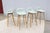 Iskos-Berlin Design Danish Iskos-Berlin for Muuto Blue Leather Fiber Bar Stools Wood Base - Set of 6 For Sale - Image 4 of 18