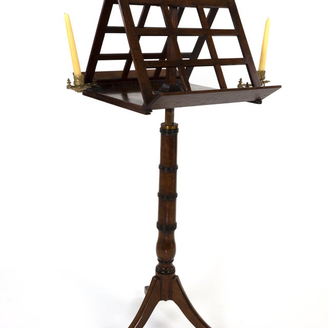 Early 19th Century English Regency Walnut Duet Stand For Sale - Image 12 of 13