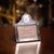 Antique 20th century english solid silver photograph frame. Of rectangular form with a built in mounted clock on the top....