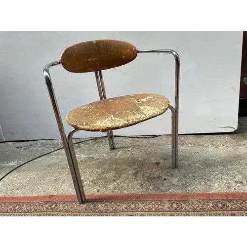 Mid-Century Bauhaus Chrome Chair, 1970s For Sale - Image 6 of 11
