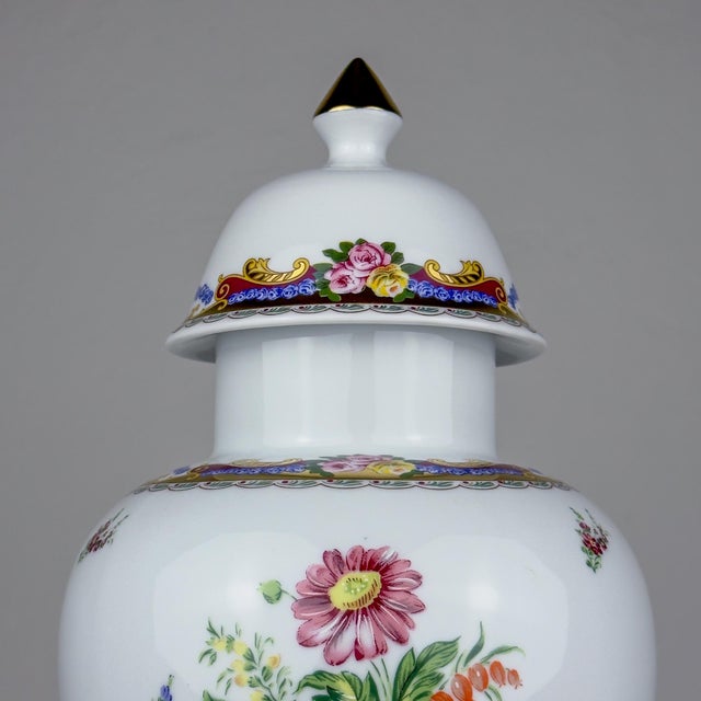 Ceramic Vintage Porcelain Ginger Jar, Limoges, France, 1970s For Sale - Image 7 of 18