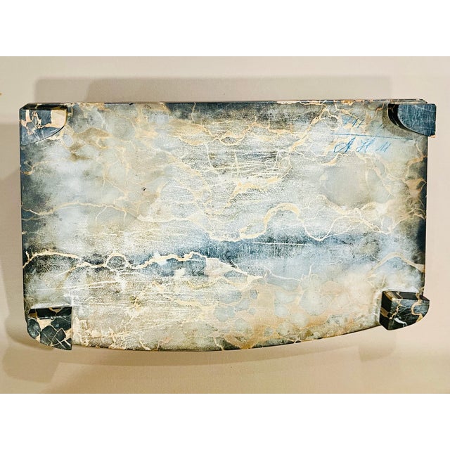 Italian Art Deco Portoro Marble Double Inkwell Desk Set, Early 20th Century For Sale In Los Angeles - Image 6 of 7