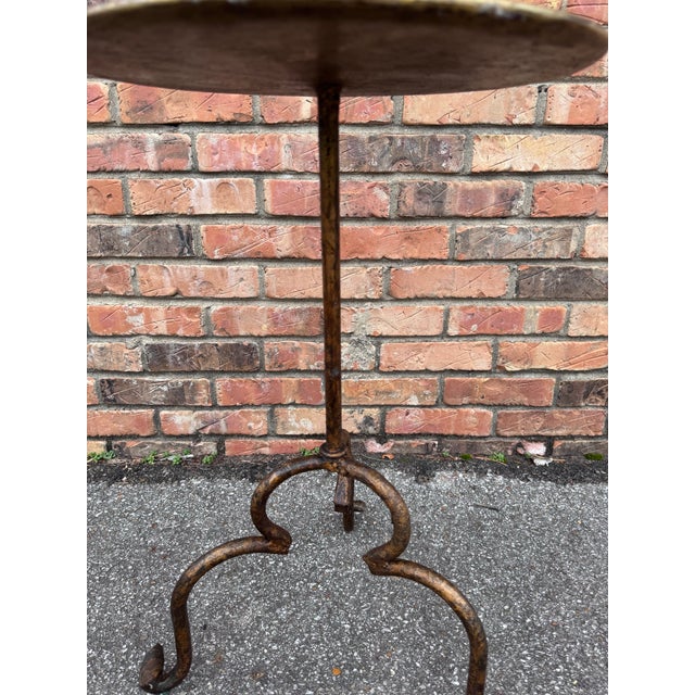 Metal Vintage Spanish Drink Table For Sale - Image 7 of 9