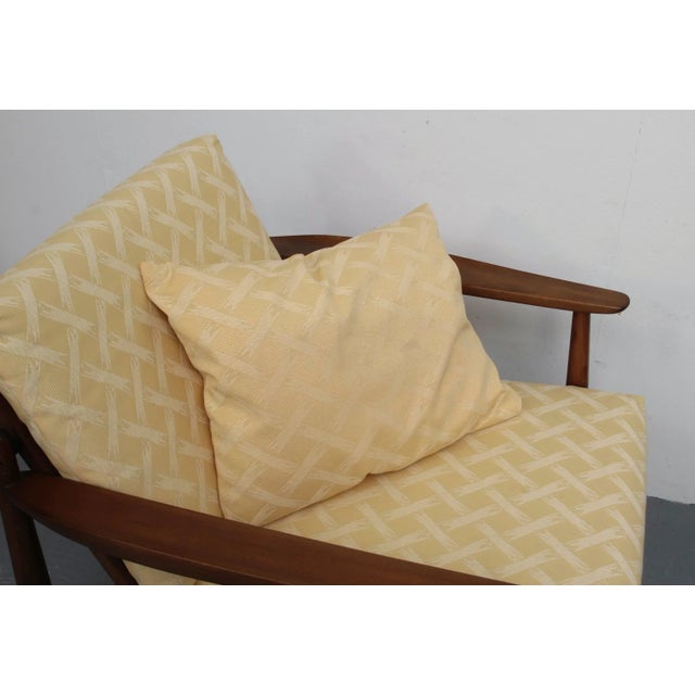 Yellow Padded Armchair, 1960s For Sale - Image 13 of 14