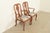 Baker Furniture Company Baker Furniture Queen Anne Carved Walnut Armchairs or Dining Captain Chairs, Pair For Sale - Image 4 of 15