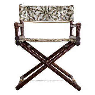 1970's McGuire Director's X-Chair For Sale