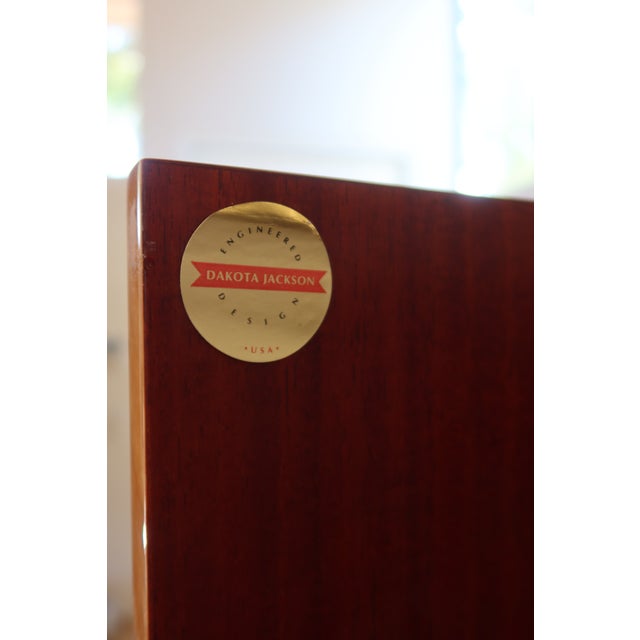 Wood Late 20th Century Dakota Jackson Postmodern Dry Bar Cabinet in Lacquered Maple and Parchment For Sale - Image 7 of 15