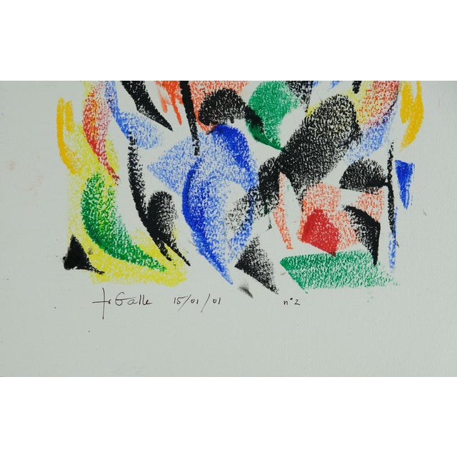 Françoise Galle, Mother and Her Child, Pastel For Sale - Image 5 of 6