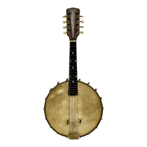 Authentic American Antique Small 8 String Banjo Style Musical Instrument for Decoration - Circa Early 1900s