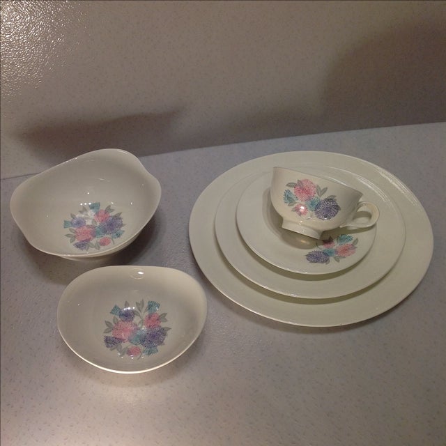 Offered is a vintage Hall China Co. Table setting designed by Eva Zeisel. This rare setting is in mint condition, with no...