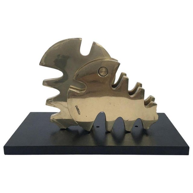 Painted Metal Abstract Life Sculpture, 1980 For Sale - Image 16 of 16